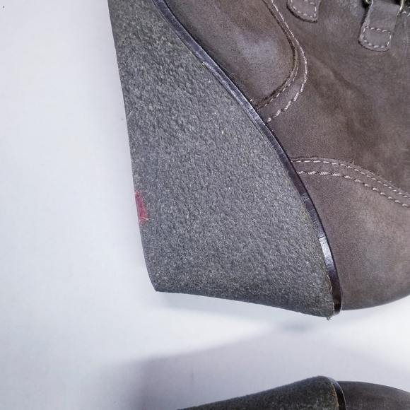 Gabor | Suede Wedge Ankle Boots, Brown‎ size 9 - Picture 4 of 11